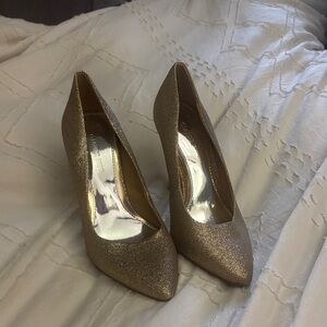 Gianni Bini Shimmering Gold Heels